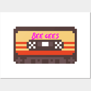 Bee Gees 8bit cassette Posters and Art